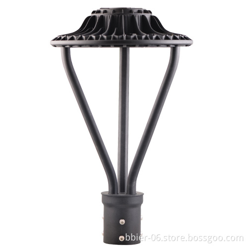 50W LED Post Top Area Light for Gardens - 100-277V Power